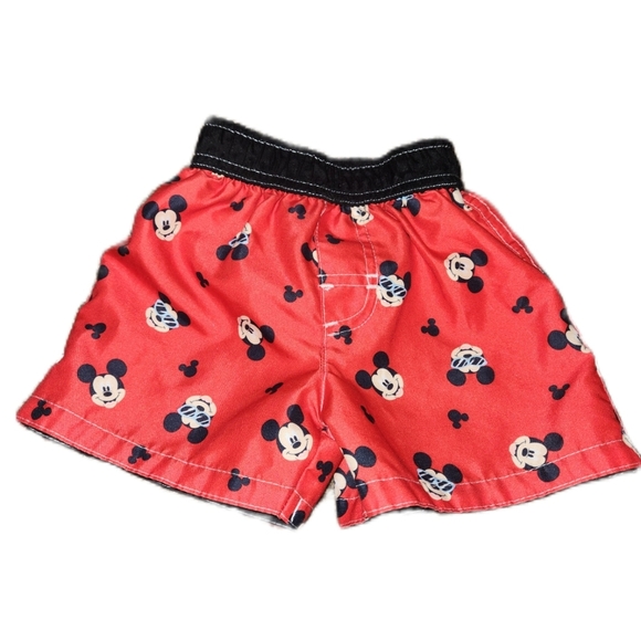 Mickey Mouse Boy's 6-9 Month Swim Trunks - Picture 1 of 8
